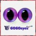 1 Pair Purple Sunset Hand Painted Safety Eyes Plastic eyes